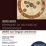 Affiche Séminaire de recherche pédagogique dédié aux langues anciennes 