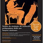 Affiche Séance du séminaire de recherche pédagogique dédié aux langues anciennes
